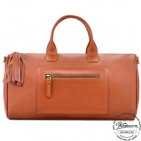 Женская кожаная сумка "Византия" (рыжая)